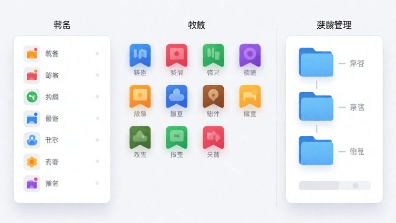 账号、收藏与资源管理小技巧 示意图